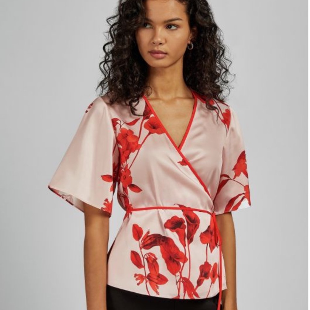 Ted Baker 1 Melonyy Fantasia-Print Wrap Top